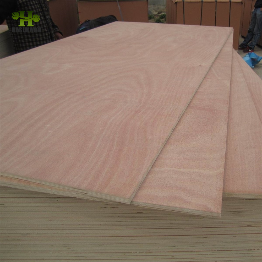 15-18mm Wood Veneer Laminated Commercial Plywood for Furniture and Cabinets Used
