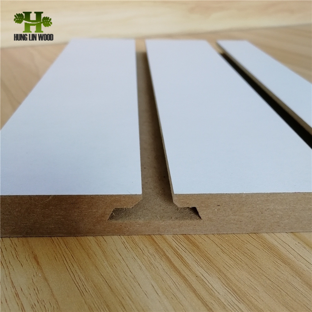 MDF Slatwall Panels / Slotted MDF with Strips and Hooks