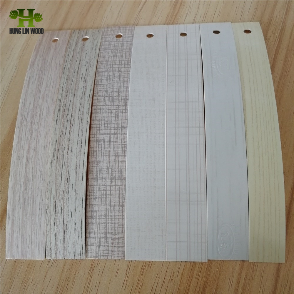 Wood Grain/Solid Color PVC Edge Banding for Indoor Furniture