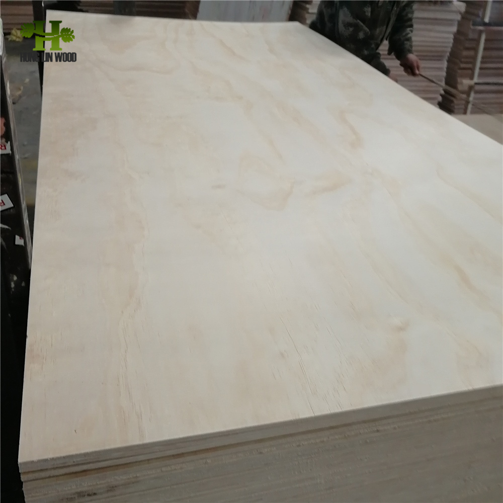 1220*2440mm High Quality Customized Pine Wood Venner Commercial Plywood