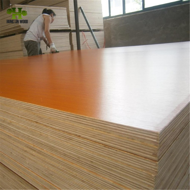 Hardwood Core Melamine Paper Faced Plywood for Furniture