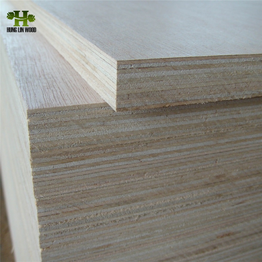 1220*2440mm High Quality Customized Poplar Wood Venner Commercial Plywood