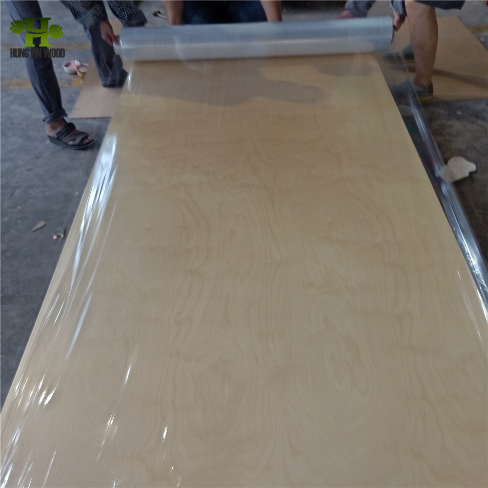 High Gloss UV Birch Board Furniture Prefinished Plywood