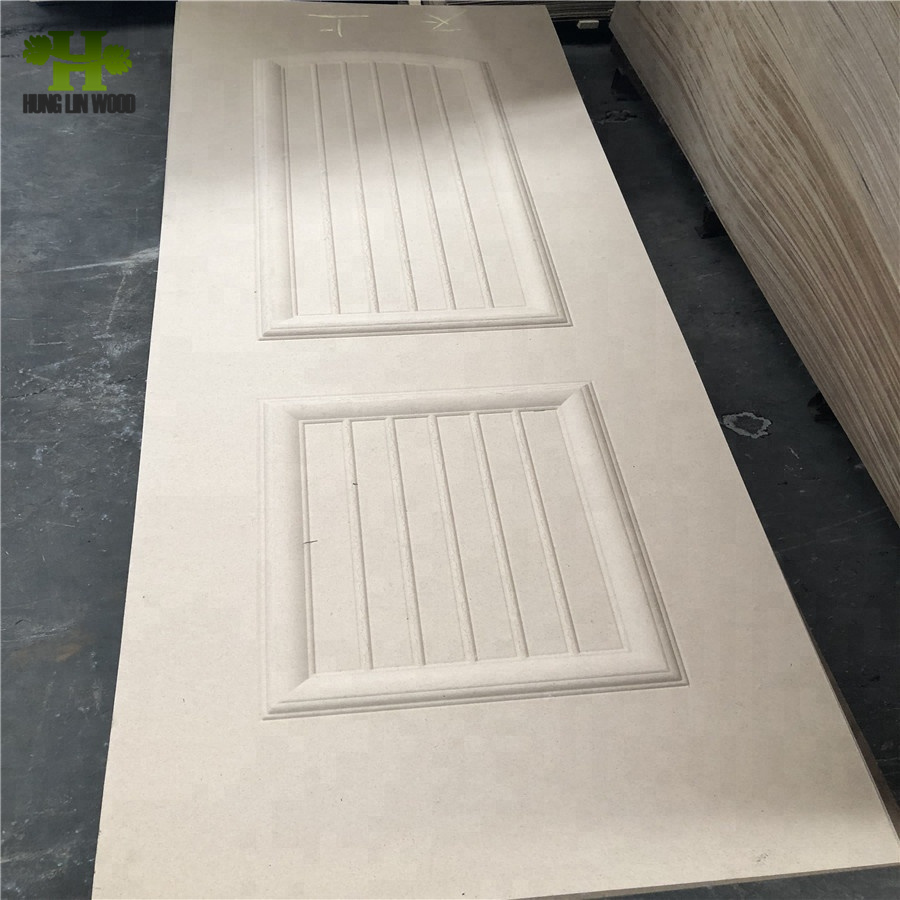 Wood Veneer/Melamine Paper/White Primer Door Skin