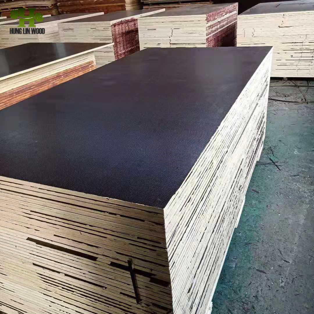 18mm Poplar Core Black Film Faced Plywood for Construction