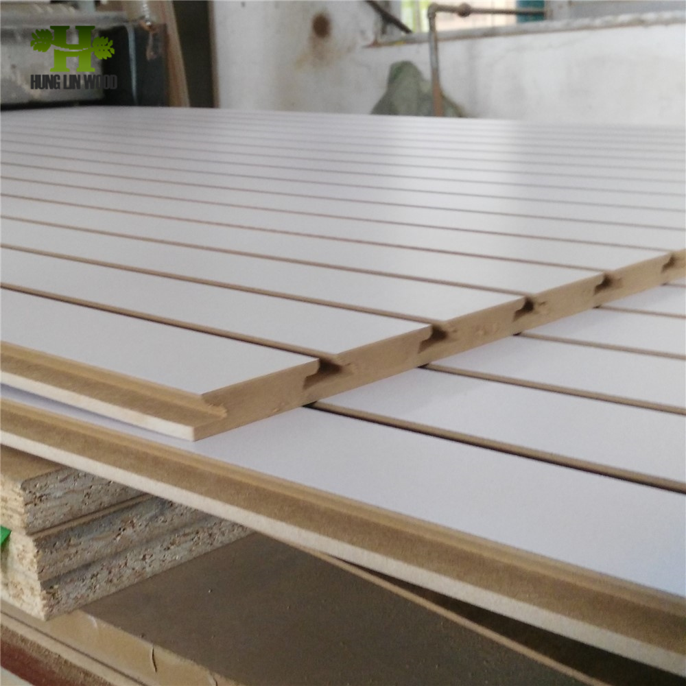 17mm Melamine Paper Face Slotted MDF with Aluminum