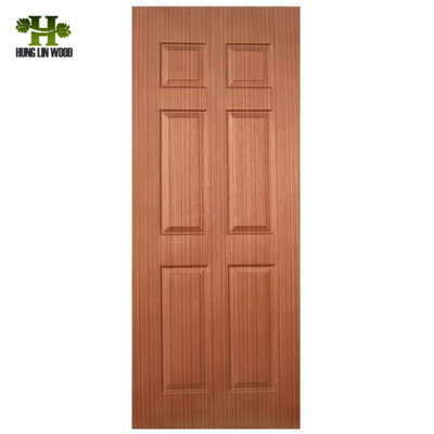 White Primer/Natural Oak/Sapele HDF Door Skin for Interior/Exterior Use