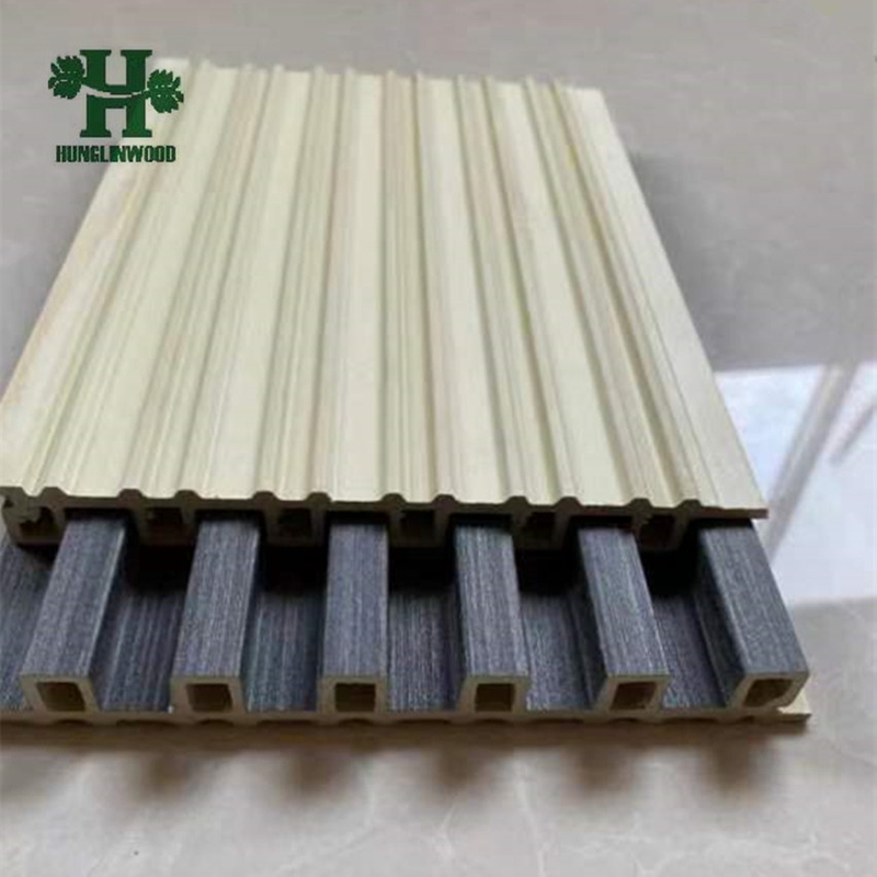 Modern Style Indoor Wall Panel Grille for Hotels Waterproof Wood Plastic Composite WPC for Interior Design & Decoration