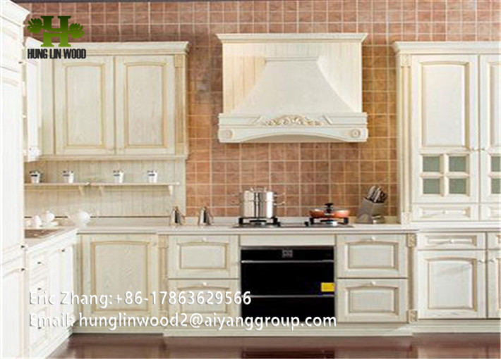 Factory Direct Wood Kitchen Cabinet for Project American Style