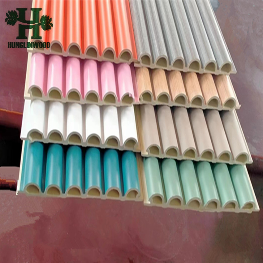 Modern Style Indoor Wall Panel Grille for Hotels Waterproof Wood Plastic Composite WPC for Interior Design & Decoration