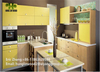 China Wood Kitchen Cabinet with Simple Design