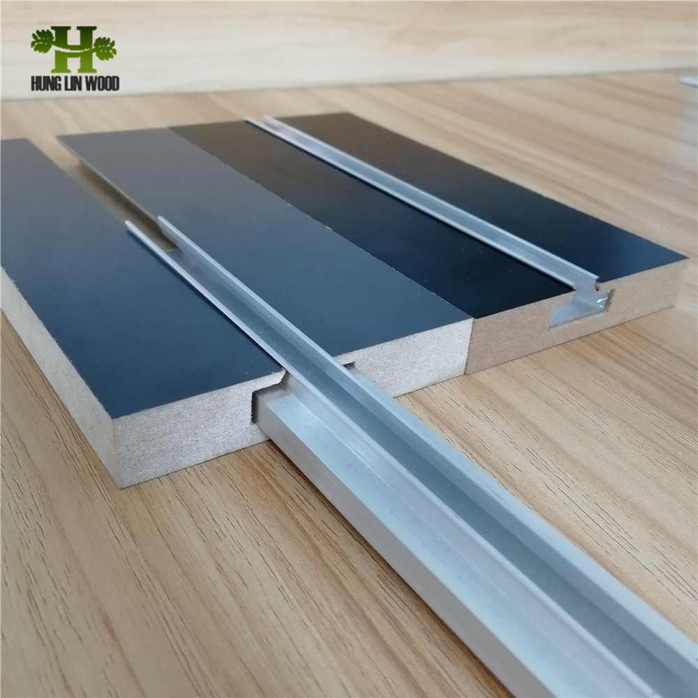 15mm 18mm High Gloss Slotted Wood Panel MDF