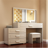 Modern Bedroom Wooden Dressing Table with Huge Mirror