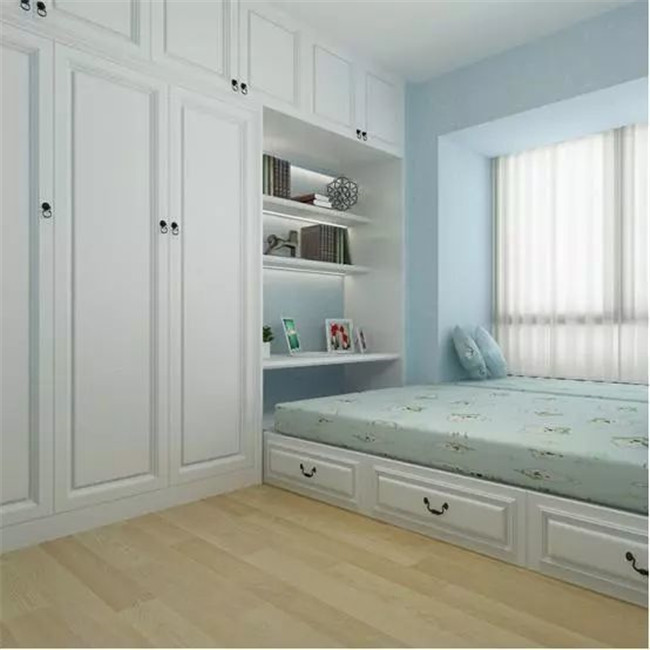 Custom Laminate Bedroom Wardrobe in Bedroom Wall