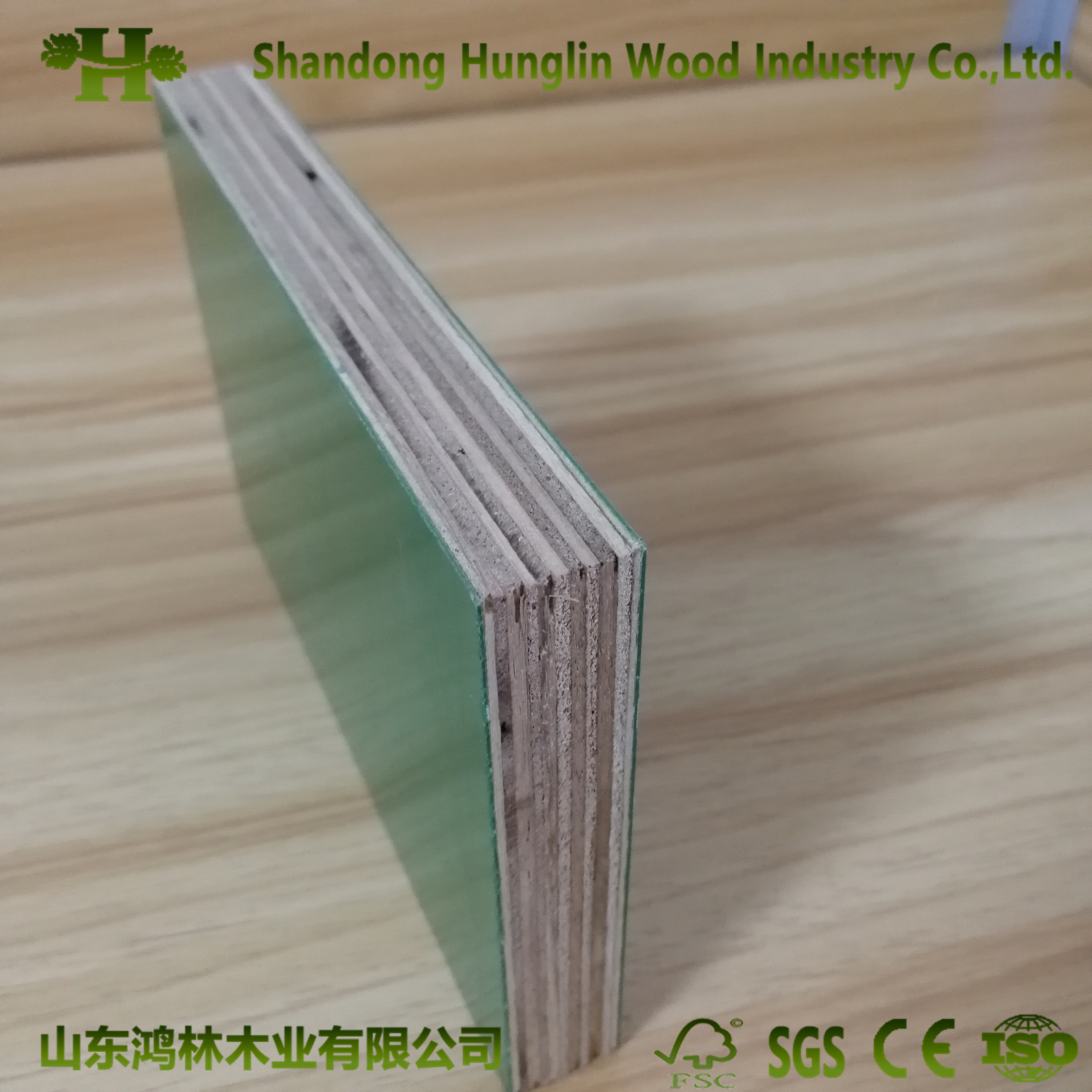 PVC PP Plastic Faced Plywood for Construction Usuage Times 10-30