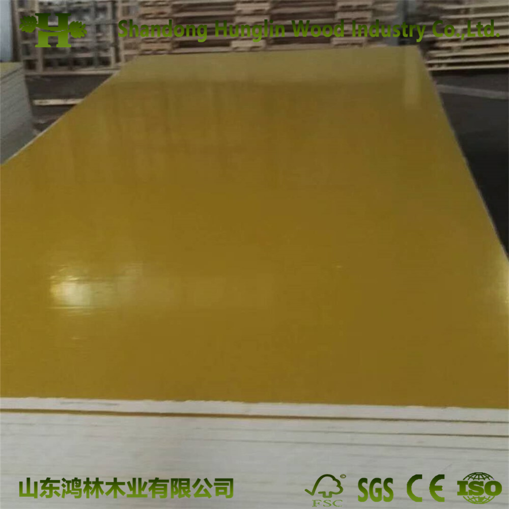Red/Yellow/Blue/Green PP Film Faced Plywood More Times Reused Plastic Plywood