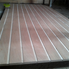 Factory supplying BB/BB, BB/CC slotted/grooved plywood for interior use