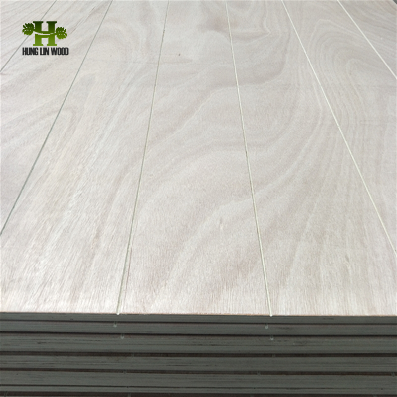 V Shape Slots Plywood for Floor/Indoor Furniture & Deocration