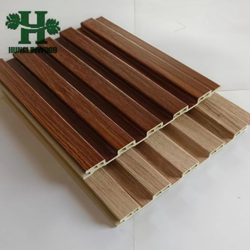 Modern Style Indoor Wall Panel Grille for Hotels Waterproof Wood Plastic Composite WPC for Interior Design & Decoration