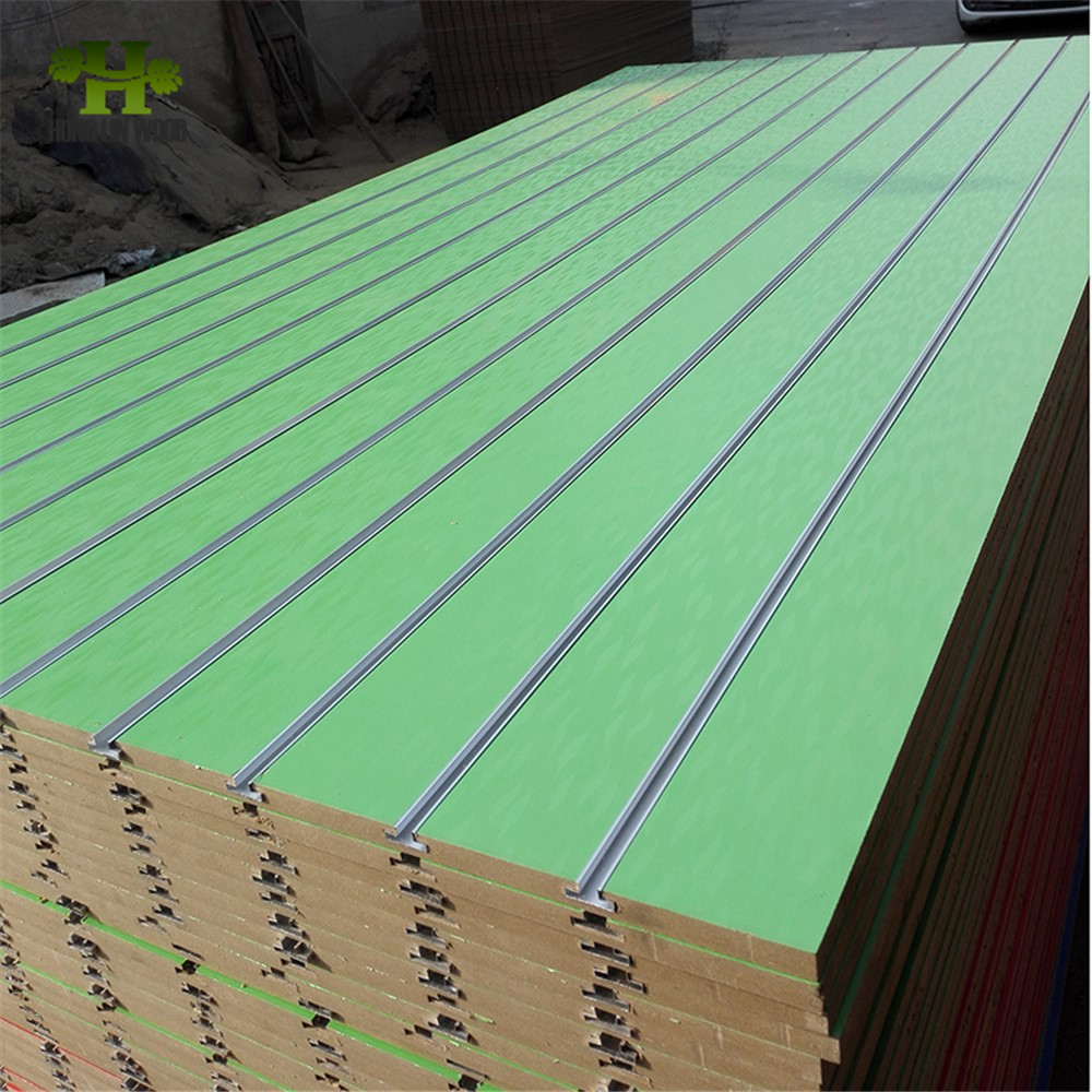 Slotted Melamine MDF / Grooved MDF Wall Panel