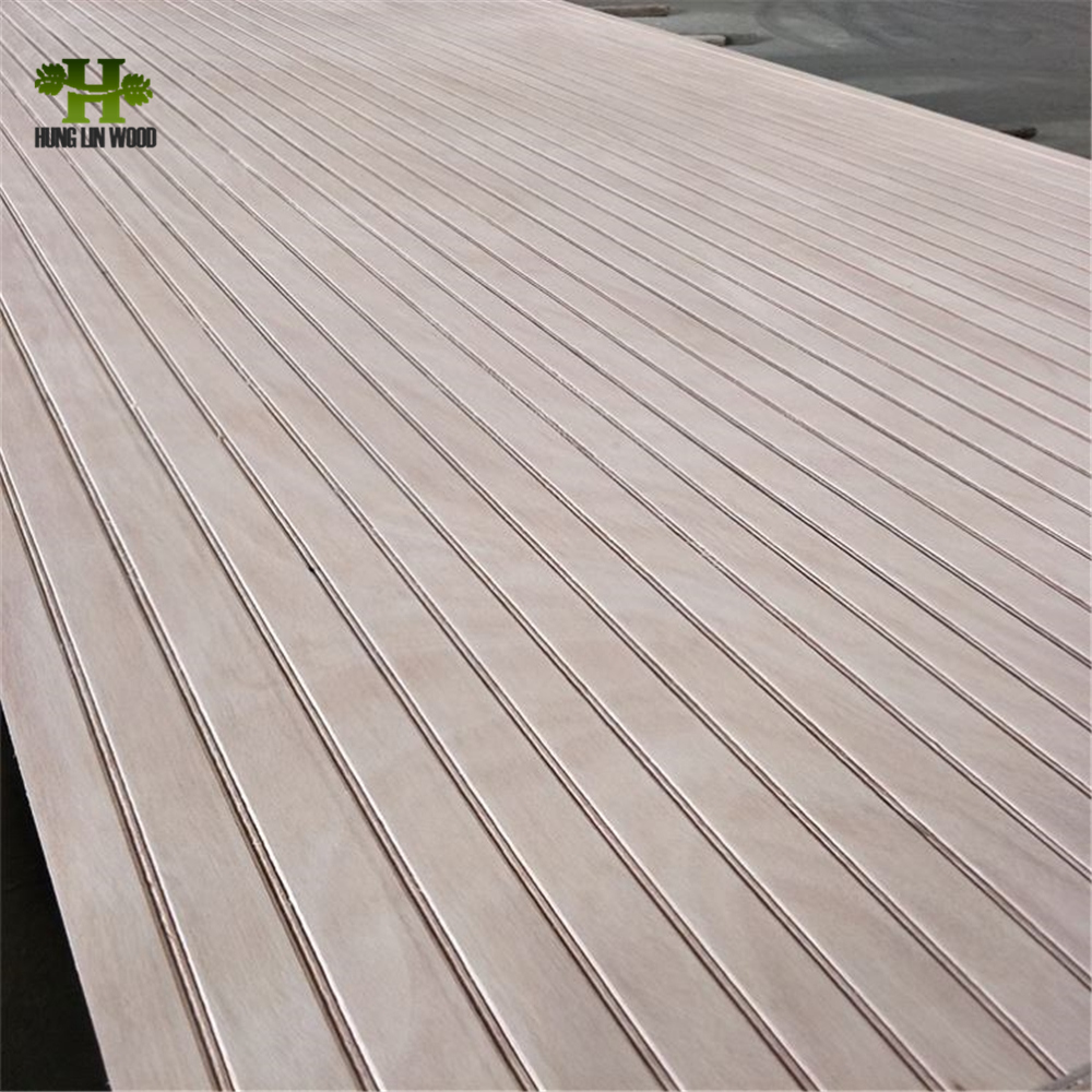 Slotted Plywood, Tongue &W and U and V Grooved Plywood for Wall