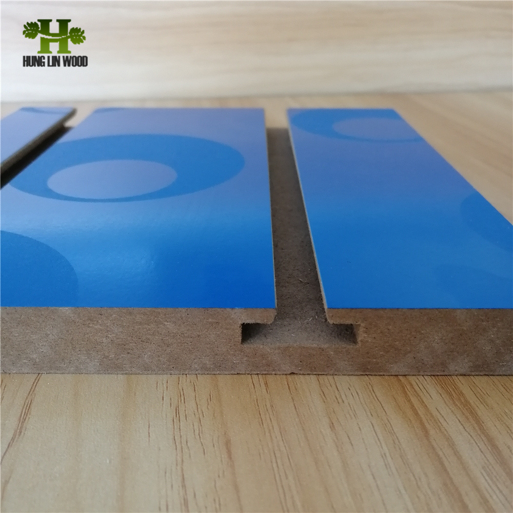 17mm Melamine Paper Faced Slotted MDF with Aluminum