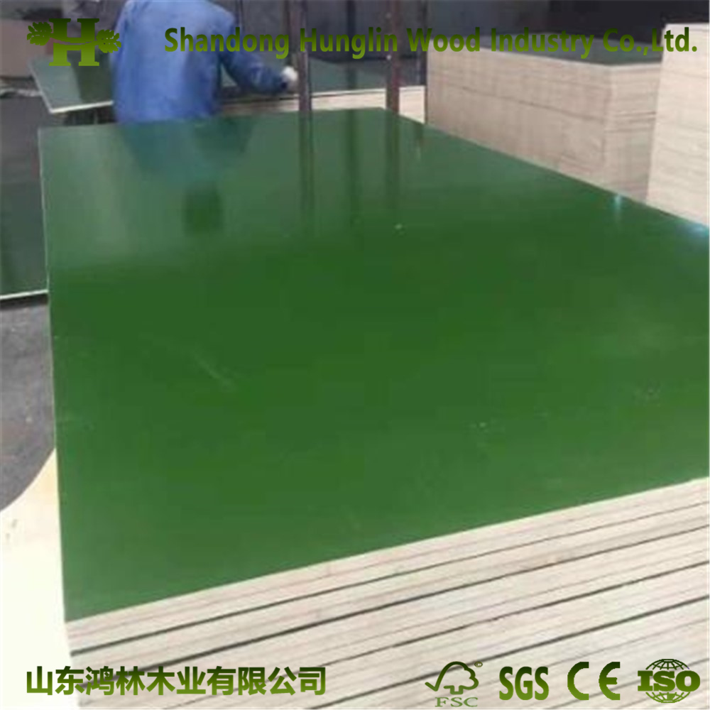 18mm WBP Glue Blue/Green/Yellow PP Plastic Film Faced Plywood for Concrete Formwork