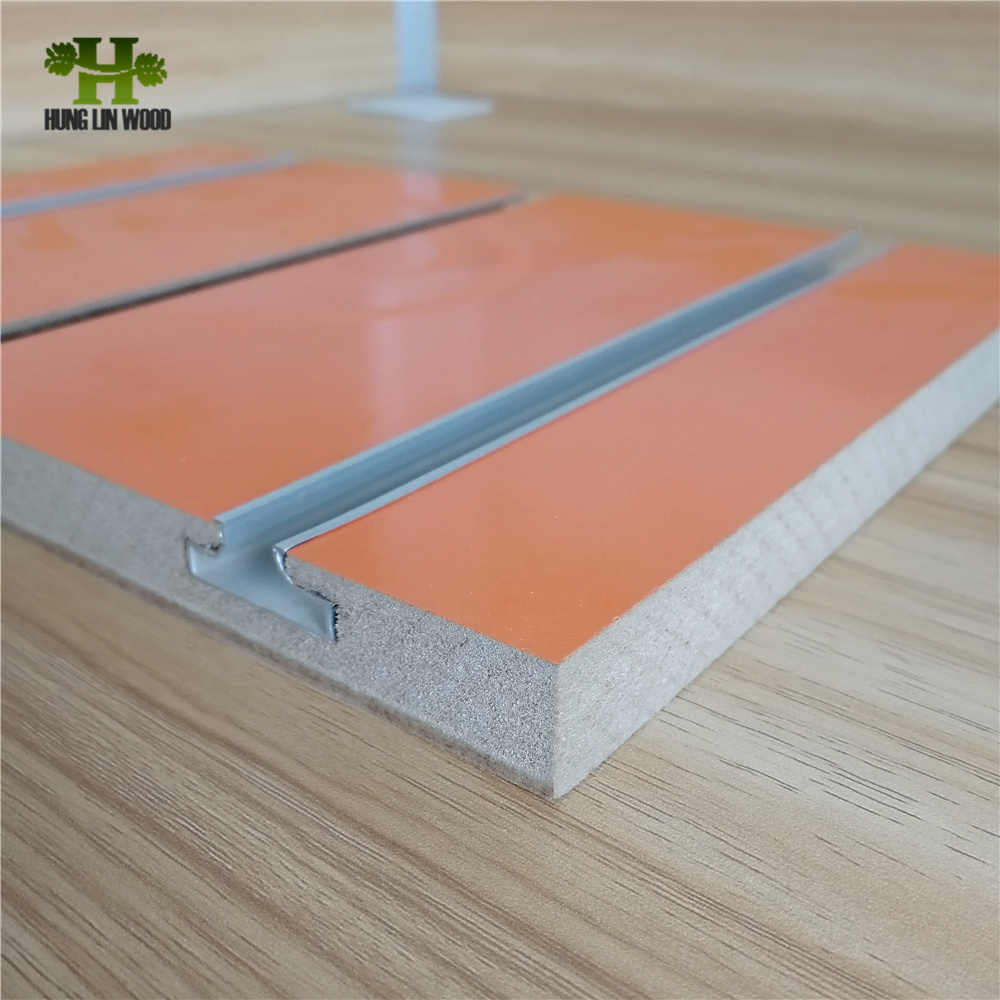 Melamine MDF Slot Board/Slatwall for Display Rack with Competitive Price