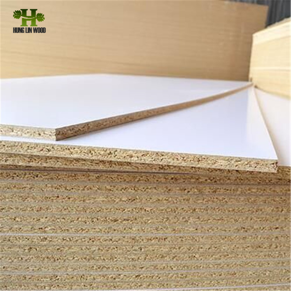E0 Grade High Quality Plain/Melamine Particle Board for Furniture