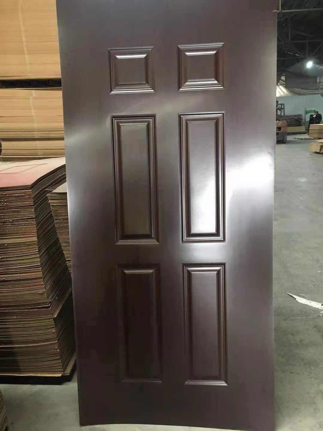 Classic Mahogany Door Panel Melamine Door Skin 07 Red 2150*920*3mm